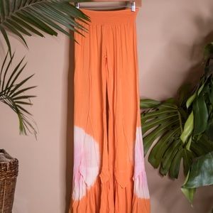 Surf Gypsy Tie Die Smocked Pants S